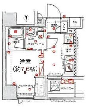 スパシエ新高円寺 402 間取り図