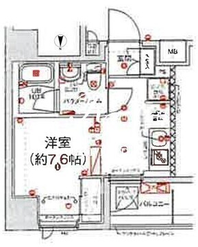 スパシエ新高円寺 702 間取り図