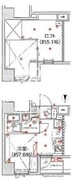 スパシエ新高円寺 802 間取り図