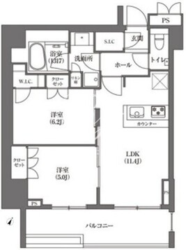 浜町アパートメンツ 908 間取り図