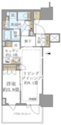 ブリリアタワー池袋ウエスト 803 間取り図