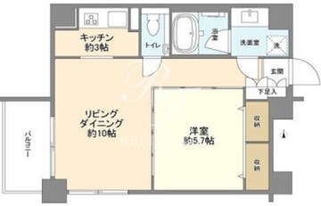 スタイリオ恵比寿SKY 301 間取り図