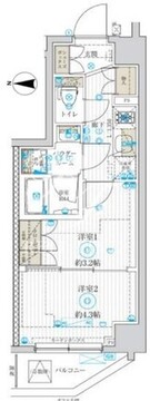 ブライズ中野哲学堂 201 間取り図