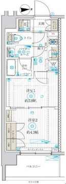 ブライズ中野哲学堂 207 間取り図