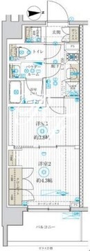ブライズ中野哲学堂 407 間取り図
