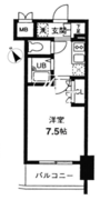 レジディア幡ヶ谷 602 間取り図
