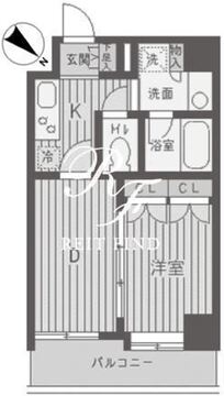 パークフラッツ渋谷代官山 502 間取り図