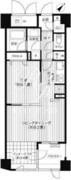 コスモリード新宿余丁町 105 間取り図