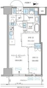 パークアクシス住吉ガーデンスクエア 408 間取り図