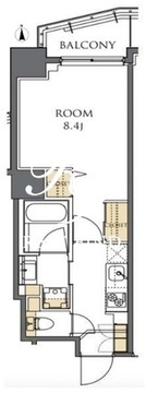 RBM外苑前レジデンス 802 間取り図