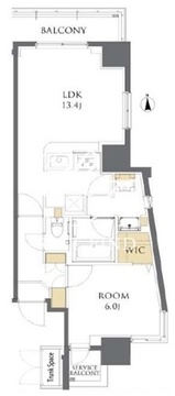 RBM外苑前レジデンス 503 間取り図