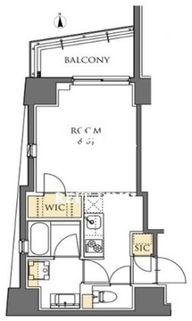 RBM外苑前レジデンス 801 間取り図