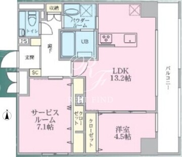 プルメリア 1203 間取り図