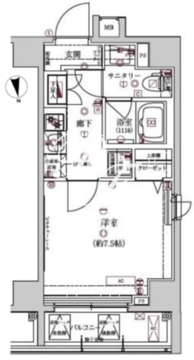 アルテシモモーレ 302 間取り図