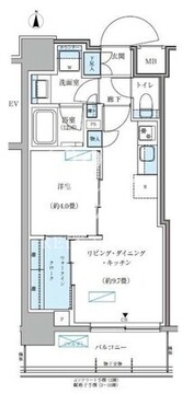 パークアクシス大森山王 304 間取り図