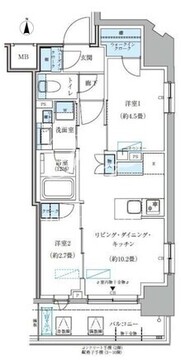 パークアクシス大森山王 305 間取り図