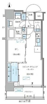 パークアクシス大森山王 904 間取り図