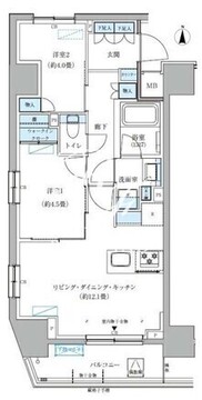 パークアクシス大森山王 601 間取り図