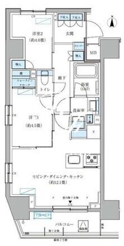 パークアクシス大森山王 301 間取り図