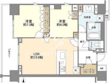 ブランズ渋谷常盤松 804 間取り図