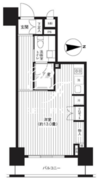 レジディア新御徒町 203 間取り図