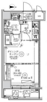レアライズ赤羽イースト 401 間取り図