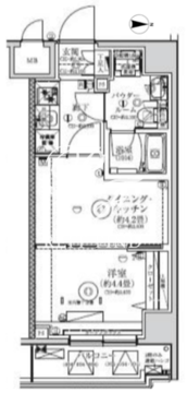 レアライズ赤羽イースト 404 間取り図