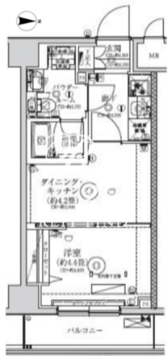 レアライズ赤羽イースト 403 間取り図