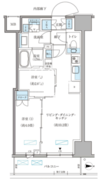 パークアクシス住吉ガーデンスクエア 507 間取り図