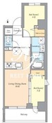 リテラス菊川 301 間取り図