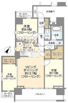 クレヴィア新宿若松町 309 間取り図