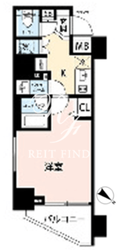 ジェノヴィア新宿御苑グリーンヴェール 1105 間取り図