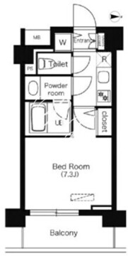 エミリブ下落合 611 間取り図