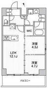 リテラス南千住サウス 1003 間取り図