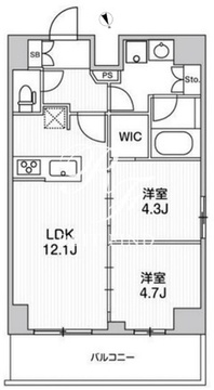 リテラス南千住サウス 1003 間取り図
