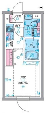 ジェノヴィア高円寺2 107 間取り図