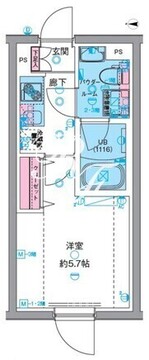 ジェノヴィア高円寺2 207 間取り図