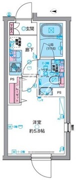 ジェノヴィア高円寺2 106 間取り図