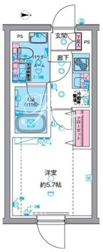 ジェノヴィア高円寺2 102 間取り図