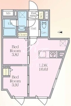 エルファーロ中野9 201 間取り図