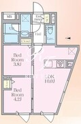 エルファーロ中野9 401 間取り図