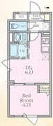エルファーロ中野9 402 間取り図