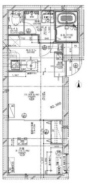 HWヒルズ東日暮里2 203 間取り図