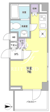 リバーレ秋葉原 401 間取り図