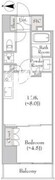 ルミーク錦糸町 406 間取り図