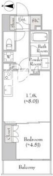 ルミーク錦糸町 406 間取り図