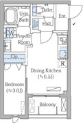 モクシオン渋谷西原 303 間取り図