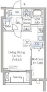 モクシオン渋谷西原 201 間取り図