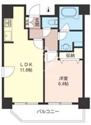 ラサンテ錦糸町 601 間取り図