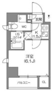 アジールコート中野坂上 1101 間取り図
